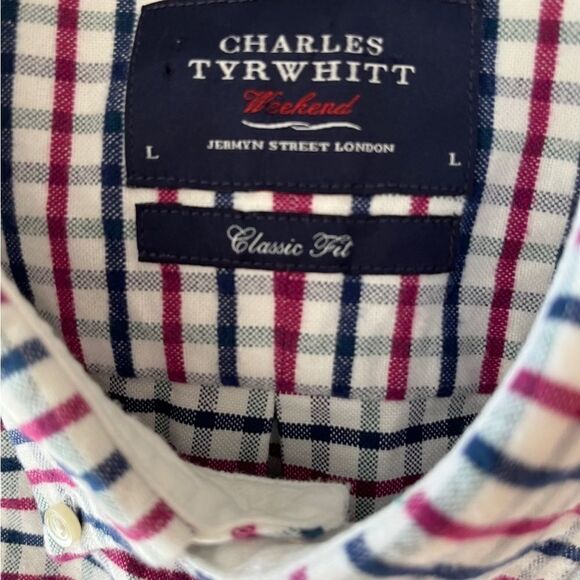 Charles Tyrwhitt Weekend Classic fit plaid flannel shirt, size Large - Picture 6 of 6